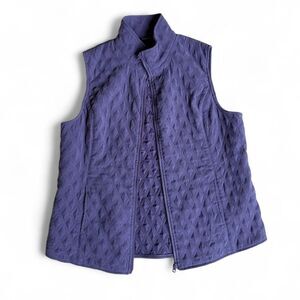 NTCO Nomadic Traders Women's Purple quilted vest XL full zip